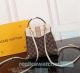 knockoff L---V Clapton Gold Lock Soft White&Brown Genuine Leather Shoulders Bag (3)_th.jpg